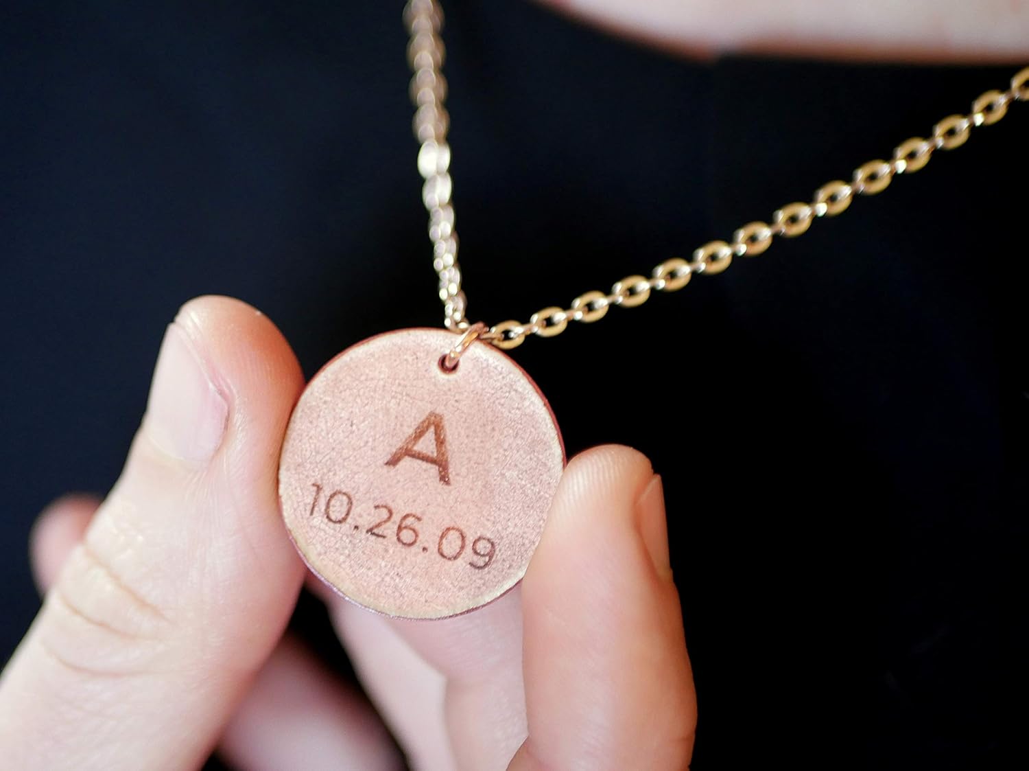 children's initial necklace for moms