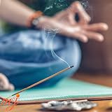 M & J Original Satya Nag Champa Frankincense Incense Sticks 4 Pack Holder view 5
