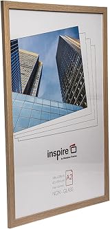 Hampton Frames SORBONE A2 Picture Frame Oak Effect 42x59cm view 2