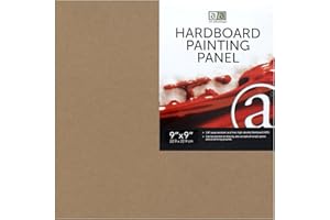 PRO ART Art Advantage, 9-inch x 9-inch Hardboard Panel, Natural