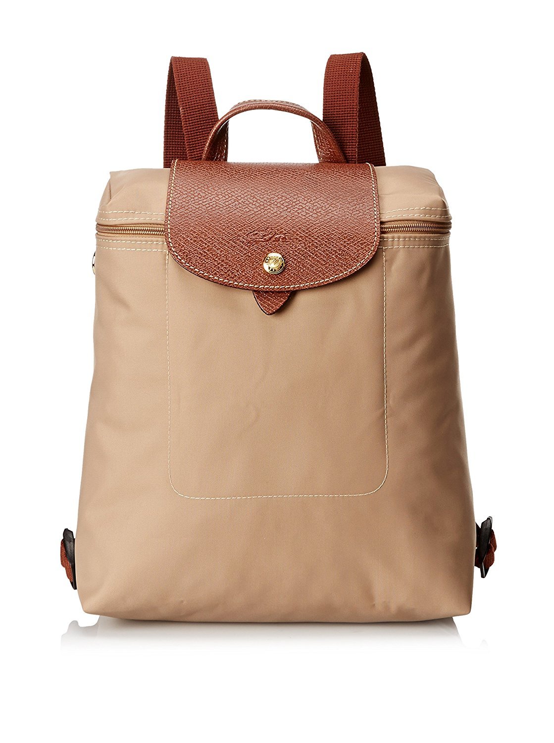 longchamp le pliage backpack beige