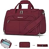 Hanke Underseat Carry On luggage Bags for Travel, Foldable Travel Bags for Women, Soft Lightweight Personal Item Travel Bag Small Carry On Bags for Airplanes, Travel Tote Bags for Women Men.（Burgundy）