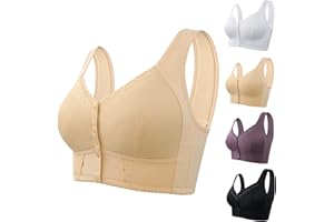 GAEXIA Daisy Bra for Seniors Front Closure Breathable Bra for Seniors, Luvisy Bra for Seniors, Emily Charm Front Closure Bras
