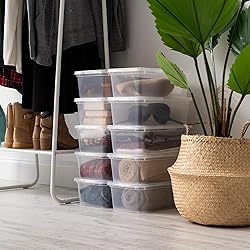 IRIS USA 7 Quarts Plastic Storage Container Bin