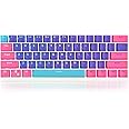 GTSP PBT Backlit Keycaps 60 Percent with 6.25U Space Bar OEM Profile for Cherry MX Switch Mechanical Gaming Keyboard (Purple+Pink+Blue)