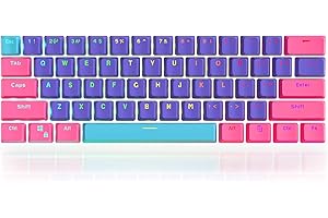 Guffercty kred GTSP PBT Backlit Keycaps 60 Percent with 6.25U Space Bar OEM Profile for Cherry MX Switch Mechanical Gaming Ke