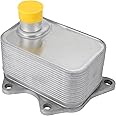 AULINK 06J117021M Engine Oil Cooler For 2008-2014 Audi A3 A4 A5 A6 TT Quattro Q5 Allroad, For 2008-2014 Volkswagen Beetle Eos GTI Jetta Passat CC Tiguan, Replaces 06J117021D 06J117021J 06J117021P