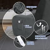 XINEAGE Velvet Recliner Slipcover 4pc with Side Pocket Grey view 3
