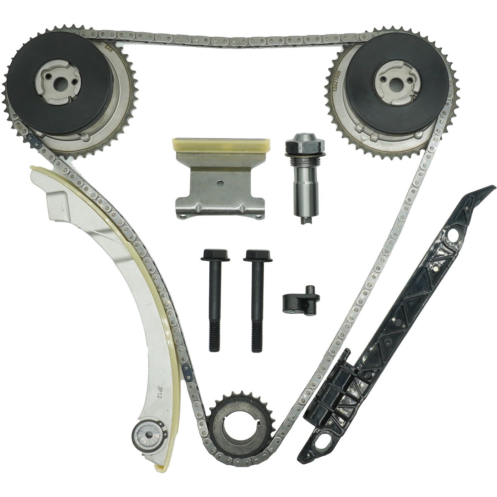 Photo 1 of 2.4 Timing Chain Kit w/VVT for GMC Terrain for Chevy Equinox 2.4 2011-17, for 14 Impala Malibu, for 09-10 HHR Cobalt 2.2, for Buick Regal LaCrosse Verano 2.4L 12-16, for Pontiac G5 09 2.2L 12621505