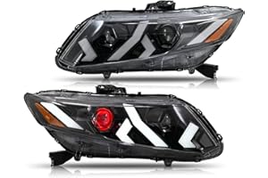 1Set Demon Eyes LED Headlights Assembly With 2012-2015 Honda Civic Front Head Lamps Sequential Headlamp Accessories