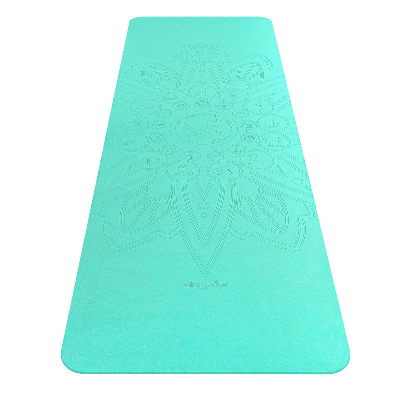 Soul Mates Yoga Mat Eco-Friendly Adult Unisex Green Normal