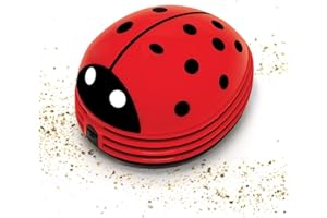 Starfrit Gourmet Table Cleaner - Lady Bug Model - Perfect for Crumbs, Dust, Lint or Ashes - Battery Operated