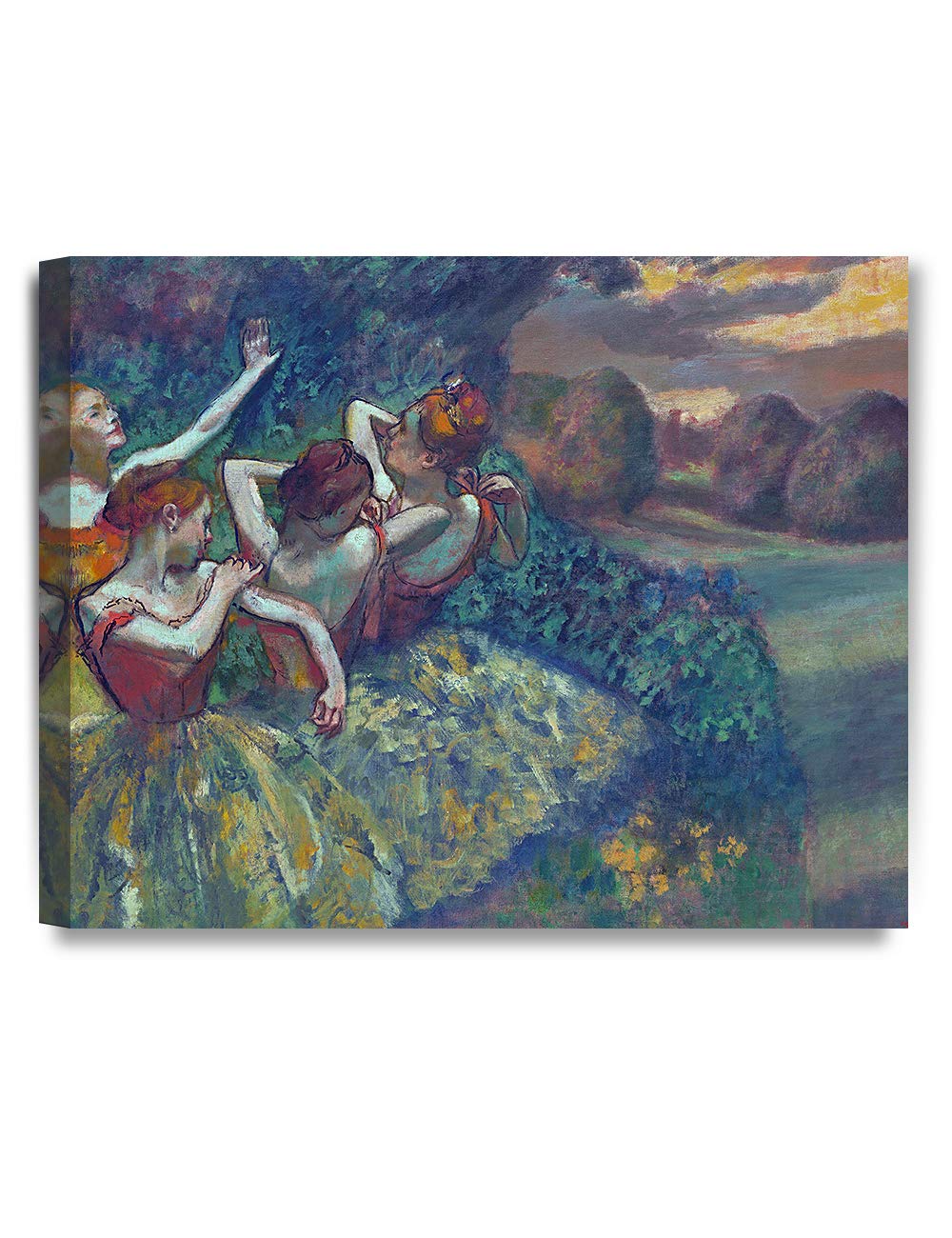 DECORARTS Four Dancers (1899) by Edgar Degas Giclee Canvas Prints Wall Art for Home Decor 20x16