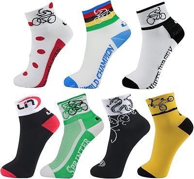 LIN 7 Pack de chaussettes de vélo CoolMax