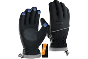 GOUNOD Winter Gloves for Women Men, Thermal Insulated Waterproof Windproof Cold Weather Gloves, Touch Screen Compatible, Non-Slip Grip, Great for Running, Driving, Cycling, Hiking