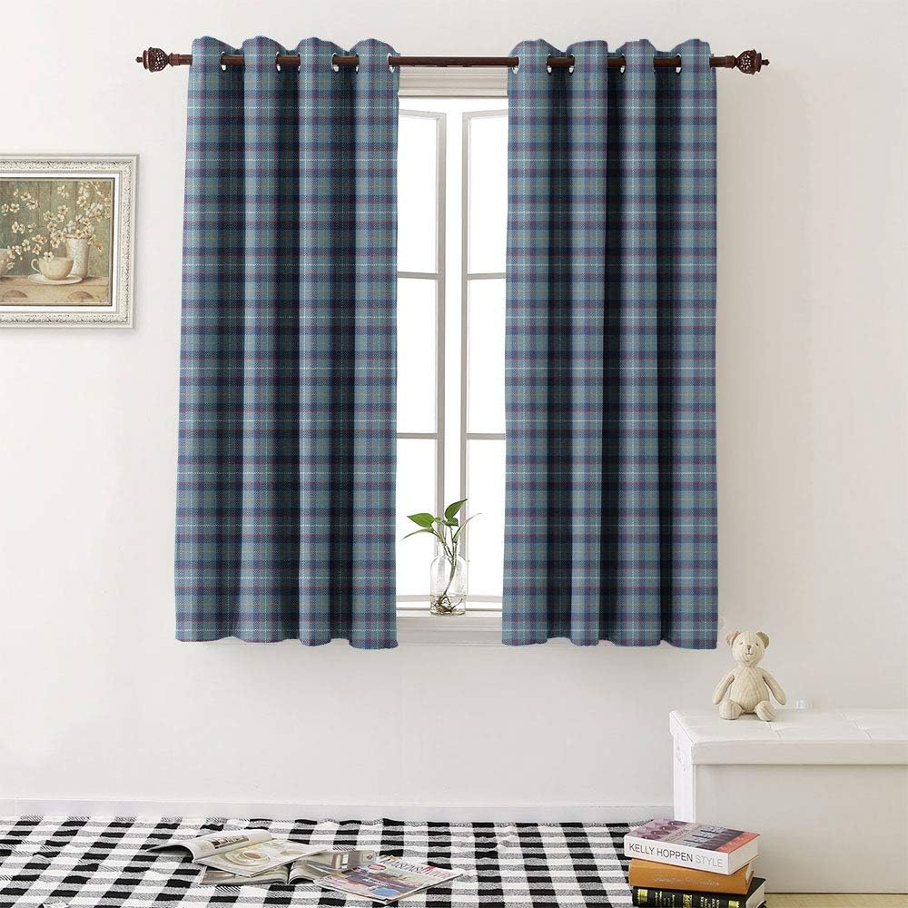 Room Darkening Curtains tartan seamless pattern background