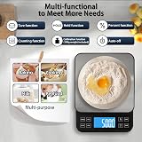 BOMATA Large Kitchen Scale 5kg 0.1g Precision USB Rechargeable Bakery Scale view 7