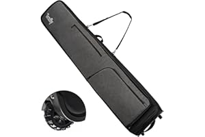 TENFLY Ski Bag, Padded Snowboard Bag for Air Travel, 900D Water Resistant Oxford Fabric, Foldable Snow Bags Fits 2 Pairs Skis