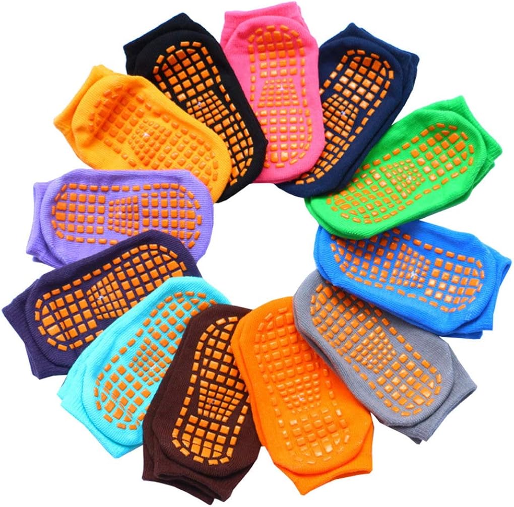 ACMEDE Toddler Grips Ankle Socks, Antislip Good Grip Trampoline Socks