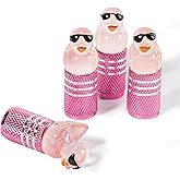 Rislobx 4Pcs Tire Valve Stem Cap Cover for Car SUV Truck, Valve Cover with Funny Duck Sunglasses, Decorative Tire Valve Caps Wheel Accessories (Pink Sunglasses Duck)