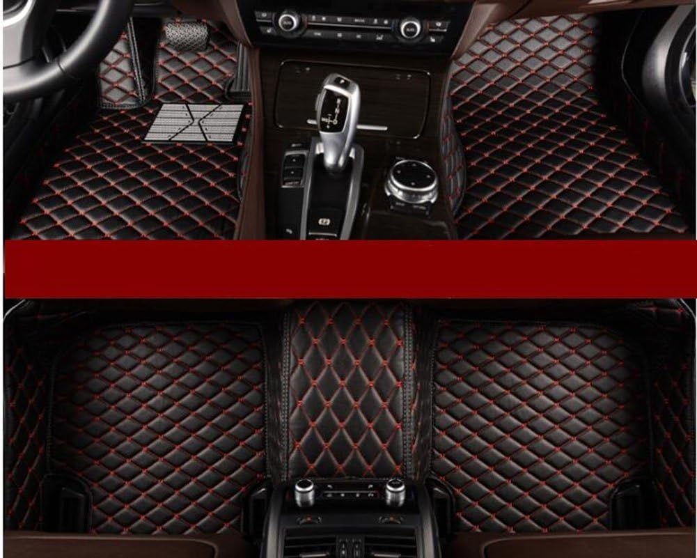 YAOJINYI Leather 5d Car Mats for Nissan Patrol Y62 (2014-2016) (Black)