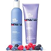 milk_shake Silver Shine Purple Shampoo 10.1 Fl Oz + Silver Shine Purple Conditioner 8.4 Fl Oz - Blonde Shampoo and Conditioner for Brassy Hair