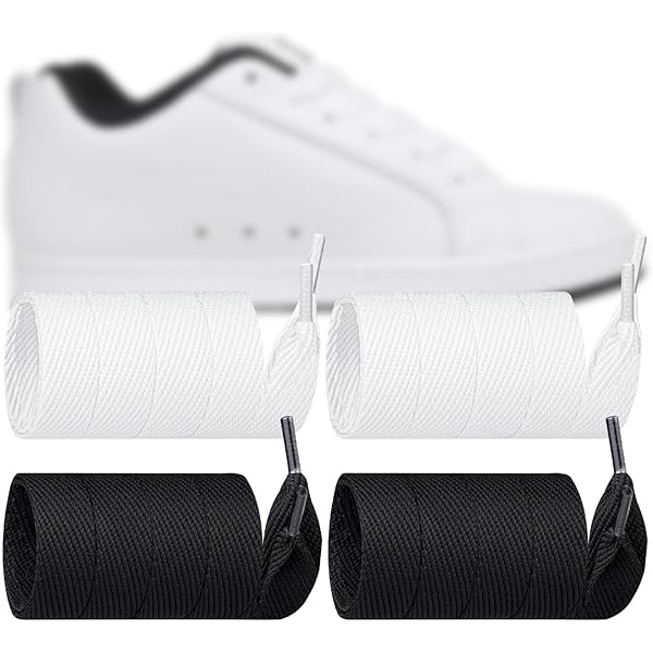 Amazon.com: Endoto Fat Shoe Laces for DC Sneakers, 20MM Thick Flat