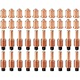 ACCEPTIN 20pcs 220797 Nozzle Tips & 20pcs 220842 Plasma Electrodes Fit 65/85/105 Plasma Cutting Torch Consumables