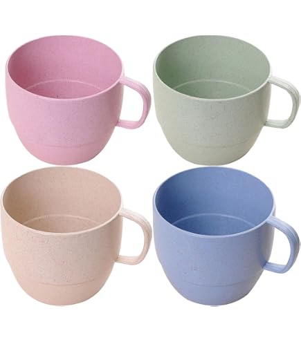 Amazon.com | Masterpiece Plastic 8oz Coffee Cups, White w/Silver Rim 8 Per  Pack: Masterpiece Mugs: Coffee Cups & Mugs