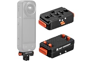 K&F Concept 1Pcs Magnetic Quick Release Adapter Mount Compatible with Insta360 X5/ X4 Air, with 1/4 Screw Hole/Adapter Connec