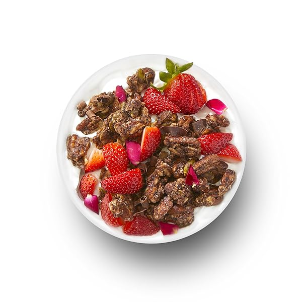 THE GRANOLA BAKERY TGB CHOCOLATE GRANOLA BITES, NO ADDED SUGAR, HIGH FIBER, GLUTEN FREE, KETO FRIENDLY, 0.85OZ CEREAL BAG (PACK OF 6)