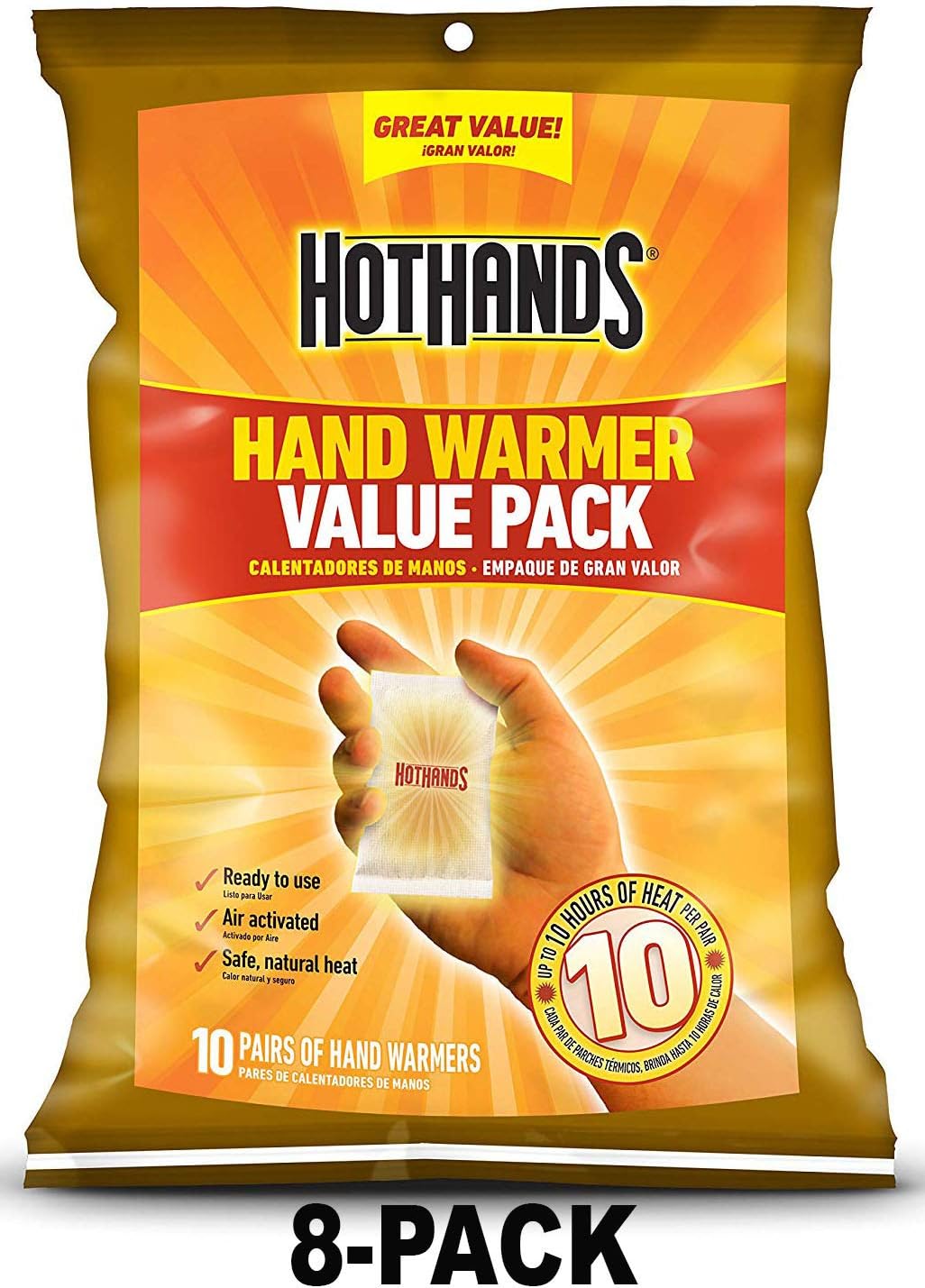 HotHands Hand Warmers Long Lasting Safe Natural Odorless