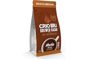 Crio Bru Brewed Cacao Mocha Flavored Light Roast - Coffee Alternative Natural Healthy Drink | Made with 100% Pure Ground Cacao Beans | 99.99% Caffeine Free, Keto, Low Carb, Paleo, Brew And Enjoy Hot or Iced (1.5 Pound (Pack of 1))