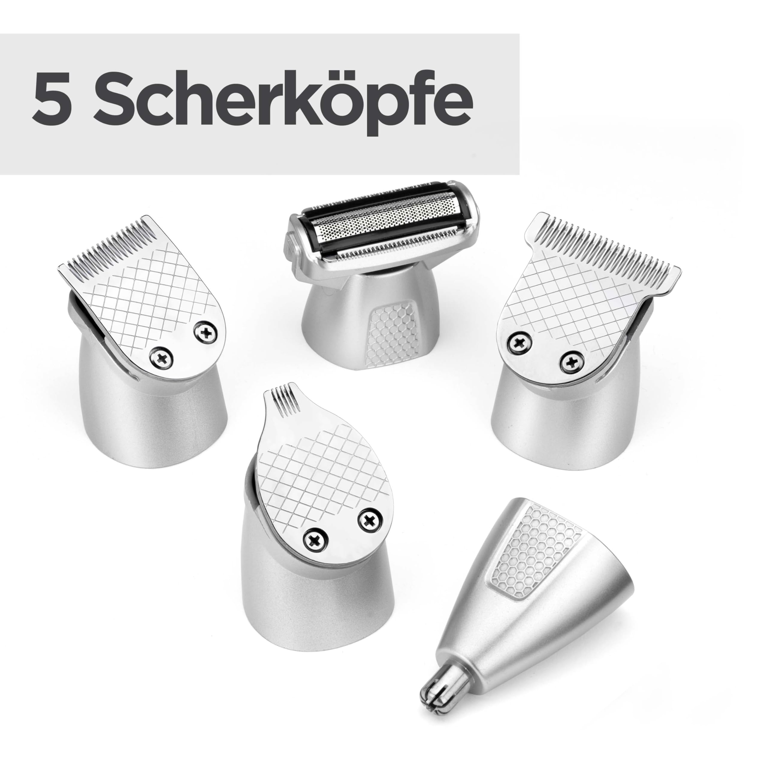 BaByliss Lithium Power 11-in-1 Multi-Trimmer – Kabelloses Grooming-Kit mit Barttrimmer und Nasenhaarschneider, wasserdicht, ideal als Geschenk für Männer, Schwarz/Grau, MT812E 3