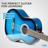 MAX SoloArt Blue Starter Acoustic Guitar Package with 6 Months Online Lessons view 5