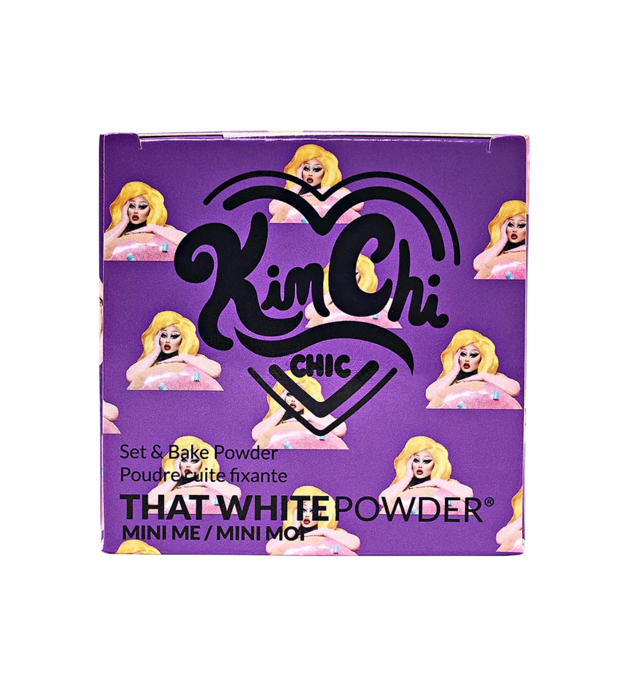 Kimchi Chic Beauty That WhitePowder Set and Bake Mattifying Setting Powder for Makeup, Extra Fluffy Loose Face Powder Poof, Soft Natural Face Makeup Helps Minimize the Appearance of Fine Lines, White