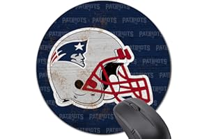 Malogtan Gaming Mouse Pad，Blue Gray Retro Design Football Sport Mousepad with Non-Slip Rubber Base for Laptop and Desktop,Fans Gift for Boy Man Husband