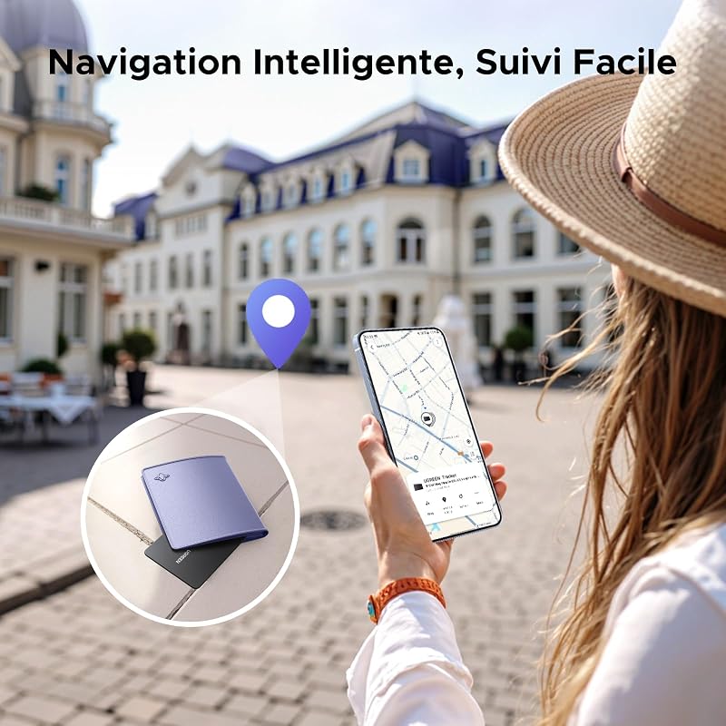 FineTrack Slim S Smart Tag Wallet Tracker Galaxy Uniquement