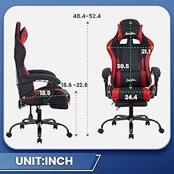 Gaming Chair Office Chair Desk Chair with Footrest