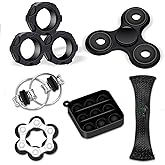 Vipctery 6Pcs Fidget Toys Adults Teens Easter Basket Stuffers Gifts for Teens Boys Kids 8+ ADHD Autism Toys Adults Office Coo