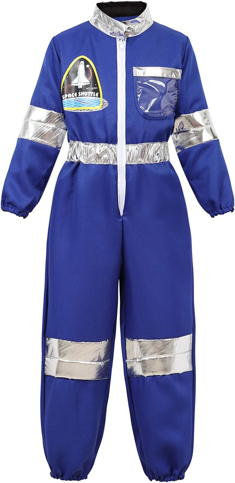 Children's Astronaut Costume Spaceman Jumpsuit Pilot Flight Suit Dress up Pretend Play Role Play Set for Kids