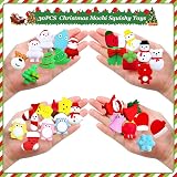 POPOYU 30pc Christmas Mochi Squishy Toys Mini Kawaii Stress Squeeze Fidget Xmas view 3