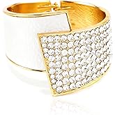 ELABEST Stylish Rhinestone Bracelet Cuff Bracelets Stretch Bracelets Sparkly Hand Chain Wedding Parties Jewelry Accessories for Women