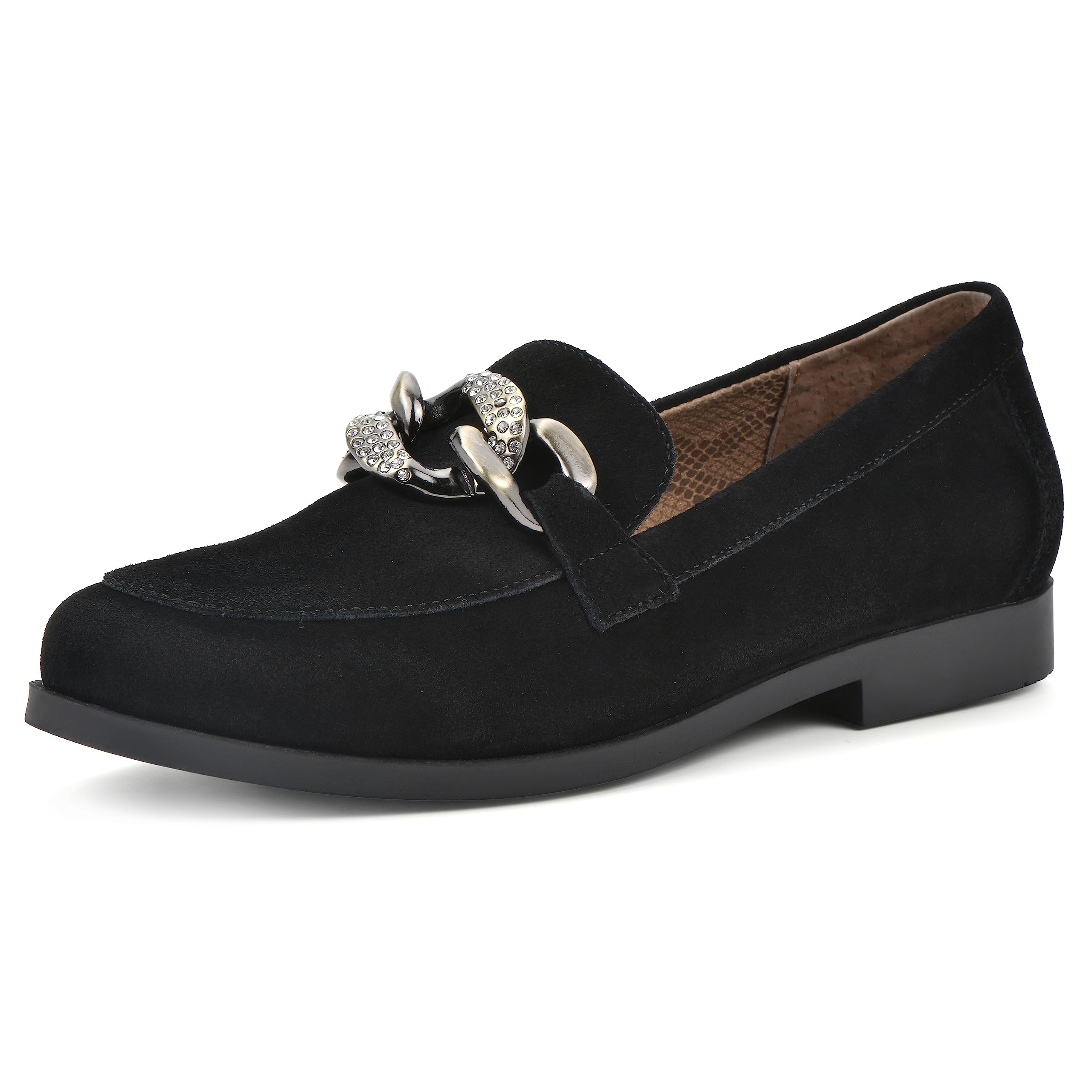 Photo 1 of WHITE MOUNTAIN Women's Shoes Casavas Loafer, Black/Suede, 6 M