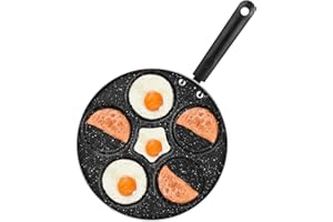 Nonstick Egg Frying Pan, Fried Egg Pan 5 Cups Pancake Pan Egg Pan Omelette Pan Omelette Skillet Dessert Maker Breakfast Cooki
