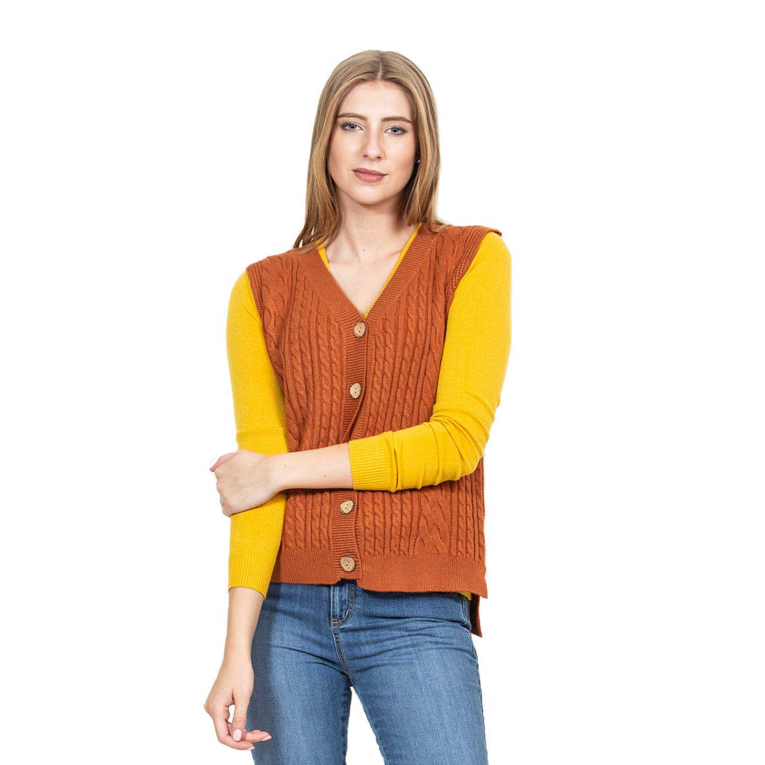 global republic woollen regular fit women's cardigan