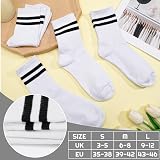 Zuimei 6 Pairs Women's Sport Socks Cotton Ankle Crop Breathable Multipack White view 6