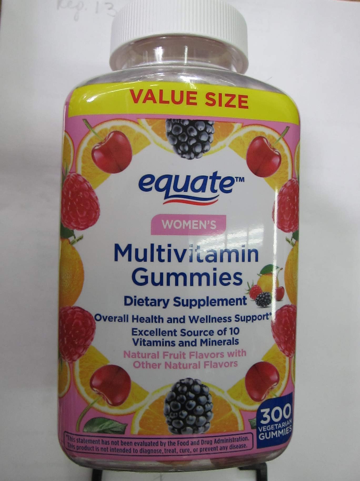 Equate Women's Multivitamin, Fruit, 300 Vegetarian Gummies