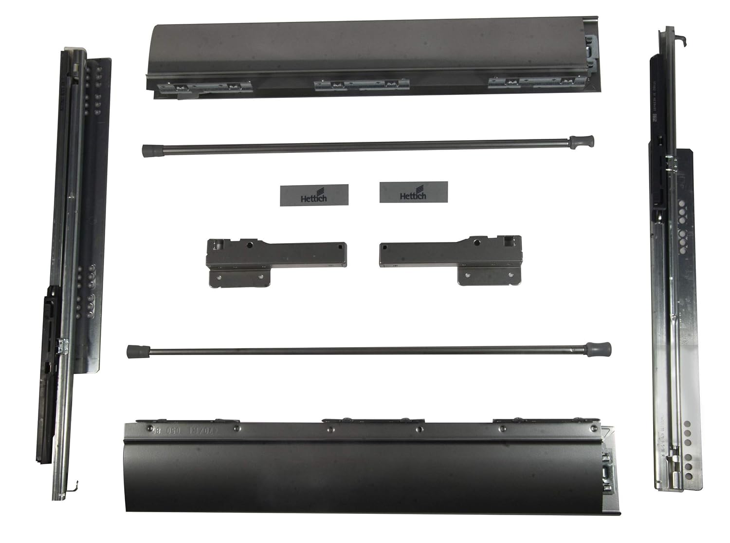 Hettich 9243085 Innotech 470mm Drawer 3 Sets Silver 30kg