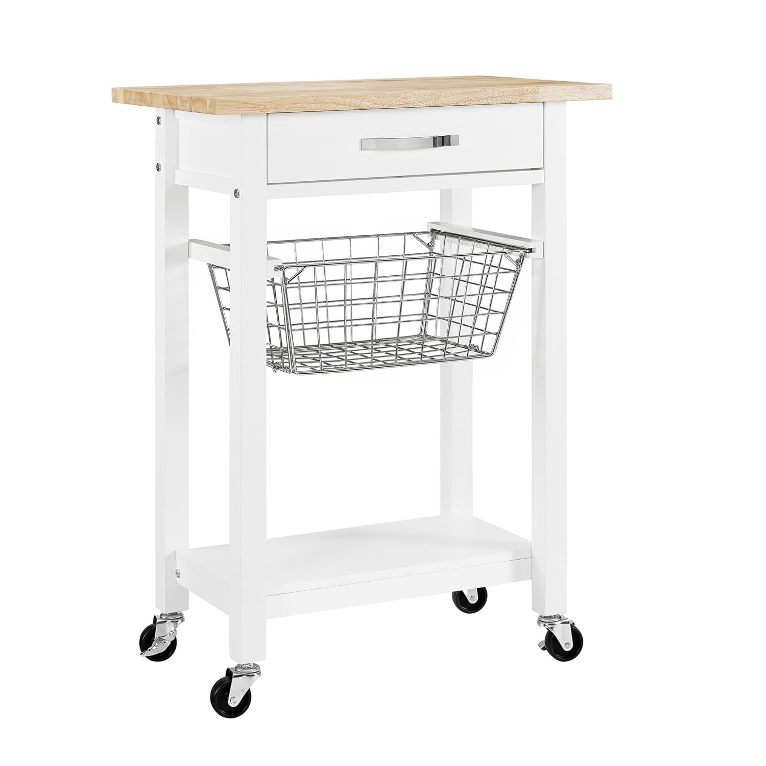 Best Rolling Kitchen Carts With Wheels 8 Inch Wide